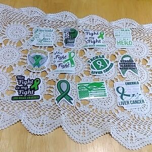 Liver Cancer Awareness And Support Stickers